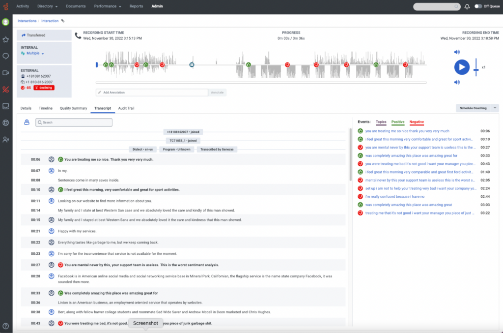 À propos de la transcription vocale Genesys Cloud Resource Center